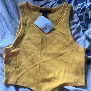 Forever 21 Yellow Crop Top
